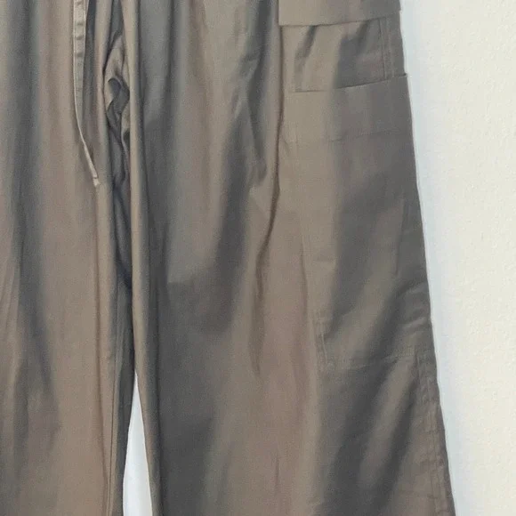 Reformation Cargo Pants Wide Leg Olive Green Drawstring Waist Women's Size 4 - Picture 4 of 10
